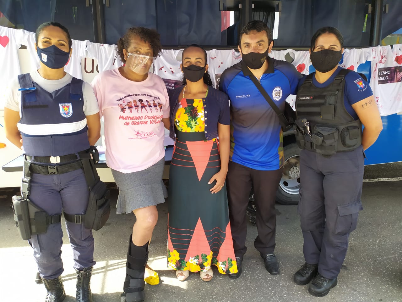 Ação de combate à violência contra a mulher é realizada em Vitória