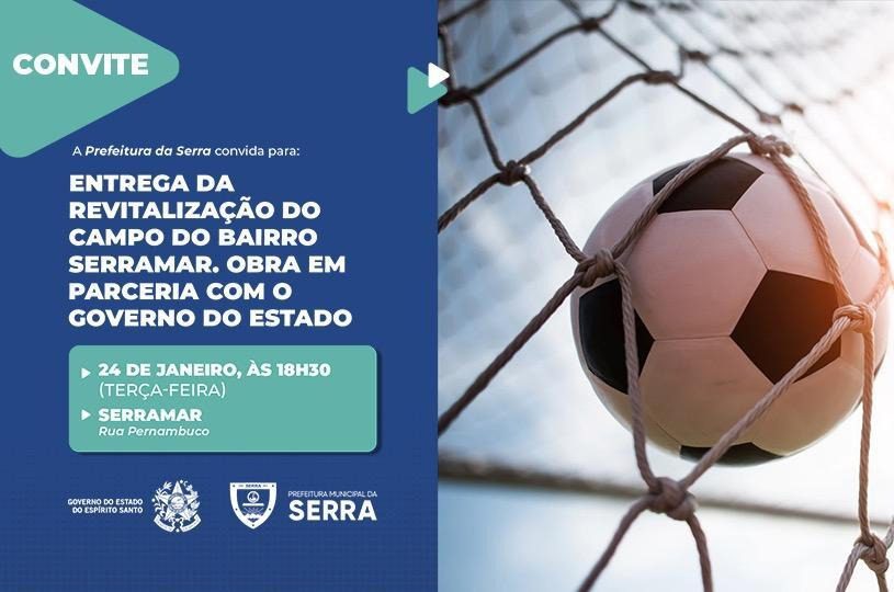 Entrega do campo do bairro Serramar