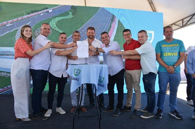 Prefeito Sergio Vidigal dá sinal verde para o início das obras de ampliação da avenida Civit I