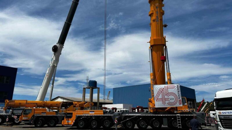 Sistermi marca 45 anos de compromisso com excelência em içamento e movimentação de cargas