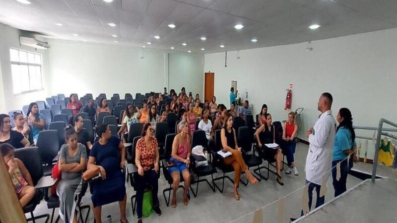 Oficina ‘Colo de Mãe’ proporciona momento de partilha para gestantes Serranas