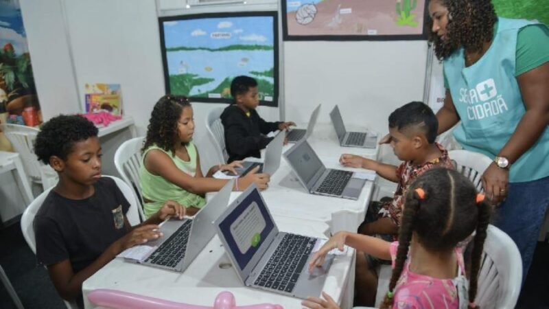 Espaço da educação no Serra+Cidadã promove jogos educativos e ações de conscientização do Maio Amarelo