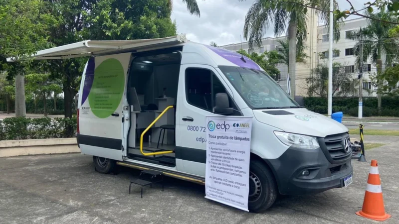 EDP retoma ação itinerante na Serra com troca de lâmpadas por modelos LED e cadastro na Tarifa Social
