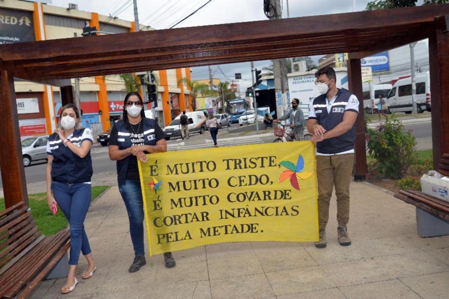 Arena de Verão recebe ações de reforço ao combate ao trabalho infantil na Serra