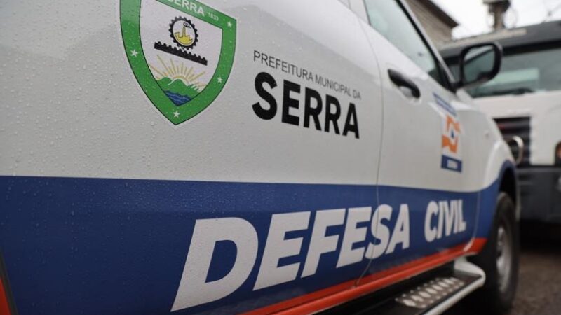 Defesa Civil da Serra emite alerta de tempestade até domingo (12)