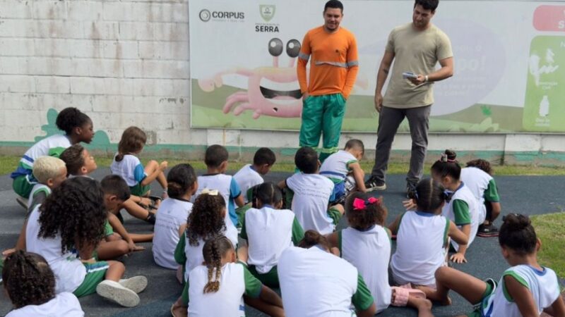 Aula prática em ecoponto promove consciência ambiental