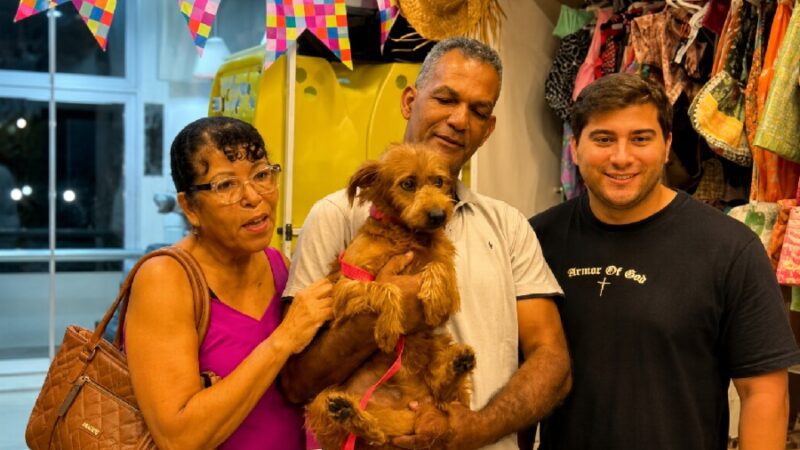 Ação de adoção responsável encontra novos lares para oito animais na Serra
