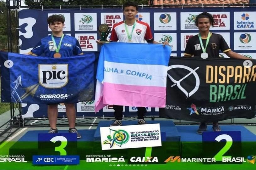 Bolsista do Serra Atleta conquista ouro no Campeonato Brasileiro de Tiro com Arco