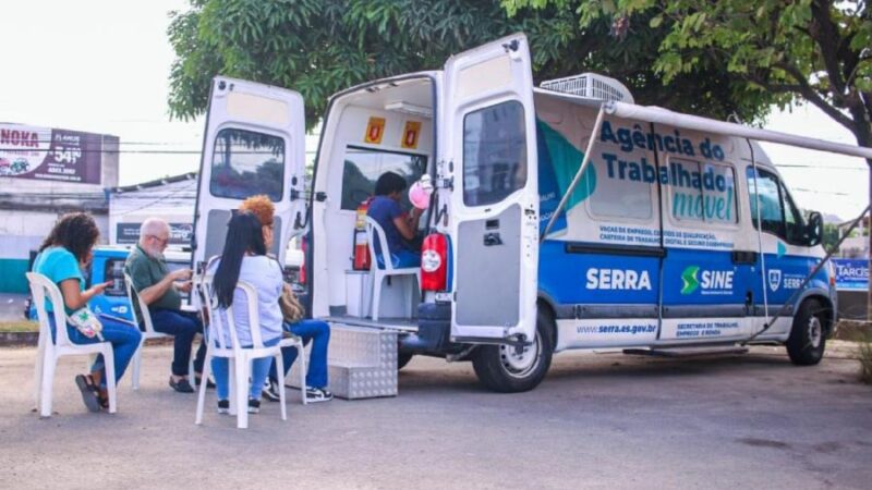 Sine Móvel estará no Terminal de Laranjeiras e também visitará cinco bairros da Serra