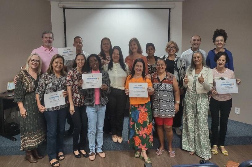 Felizes e emocionados no evento “A vida não para” do IPS.