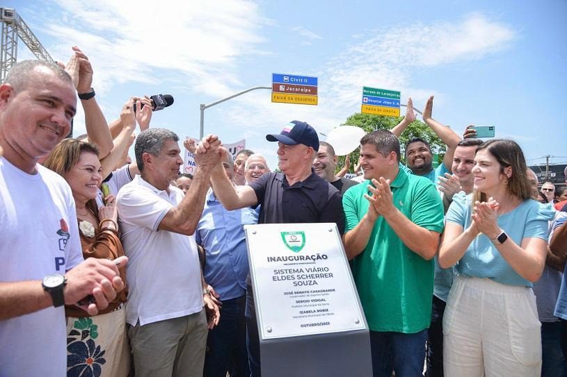 Prefeitura marca a abertura do Sistema Viário Eldes Scherrer Souza e detalha próximas obras