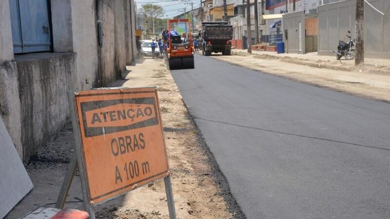 Secretaria de Obras inicia sinalização nas ruas de Jardim Limoeiro para o Binário da Norte Sul