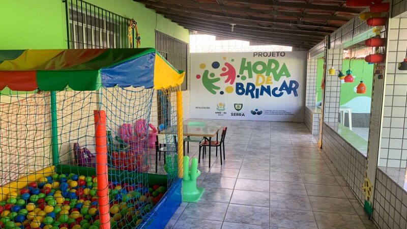 Projeto Hora de Brincar atende 240 crianças na Serra