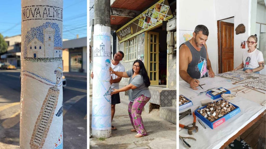 Nova Almeida ganha mosaico comunitário que enaltece cultura e rica história do balneário