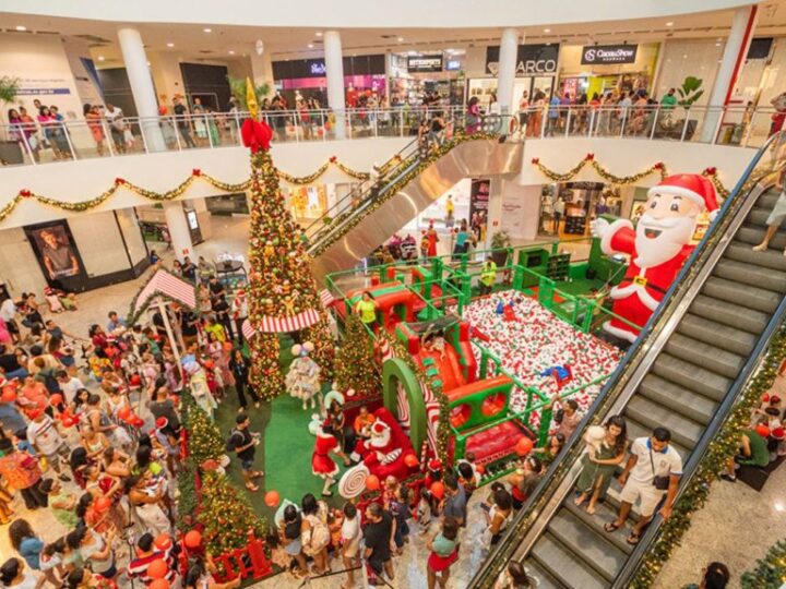 Papai Noel chega ao shopping da Serra no domingo, com caravana e cortejo de Natal