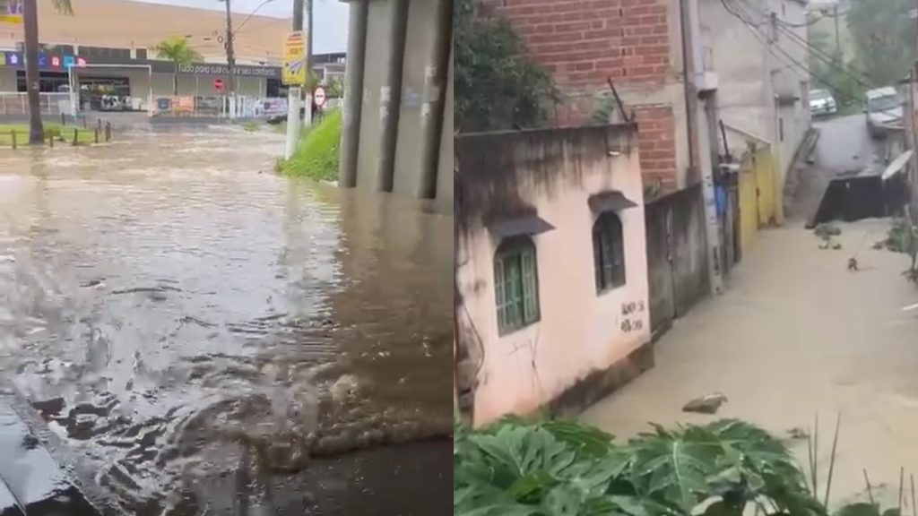 Serra é a cidade onde mais choveu em 24h e está em risco de alagamentos e deslizamentos